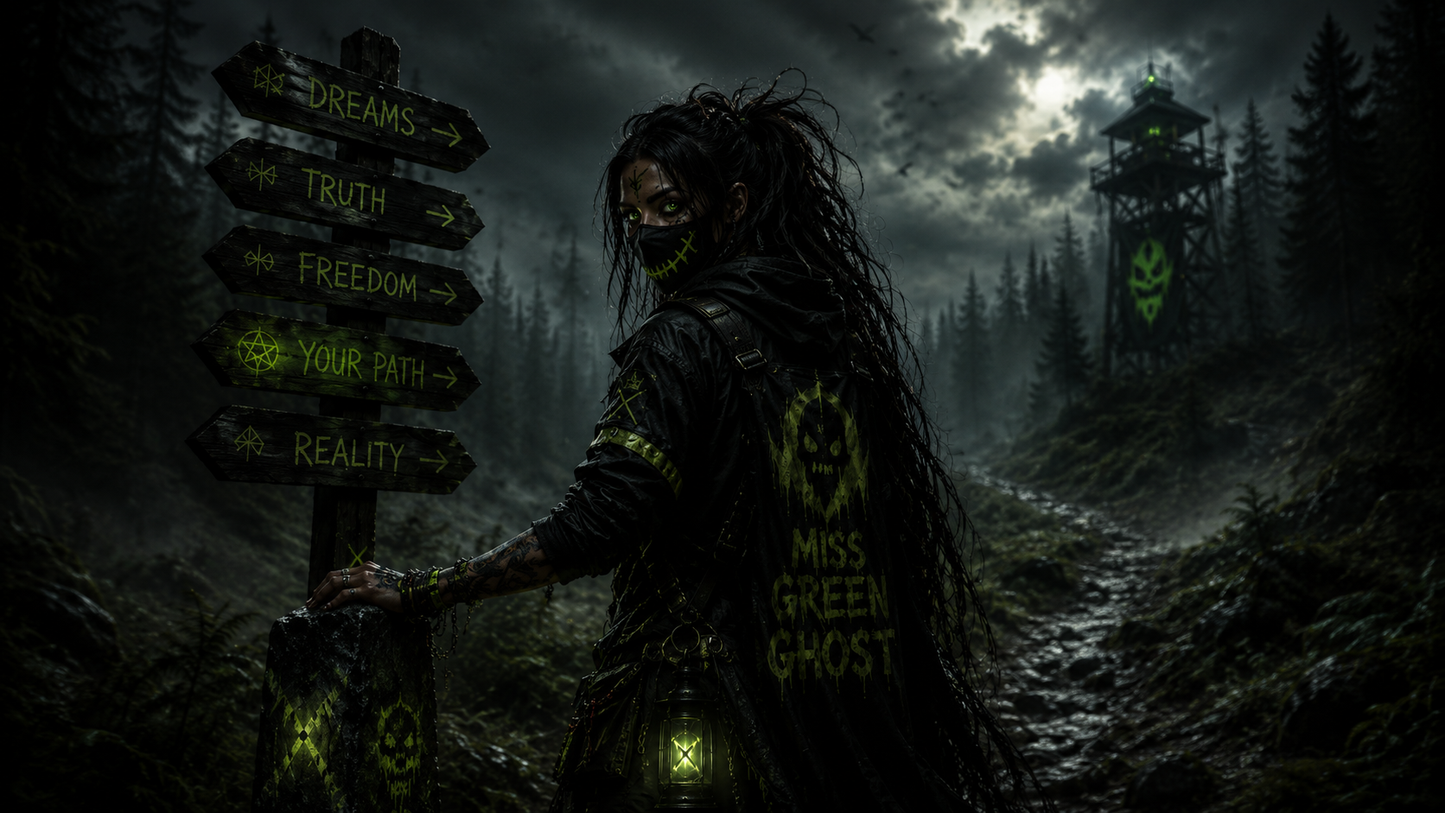 MISS GREEN GHOST (Wallpapers)