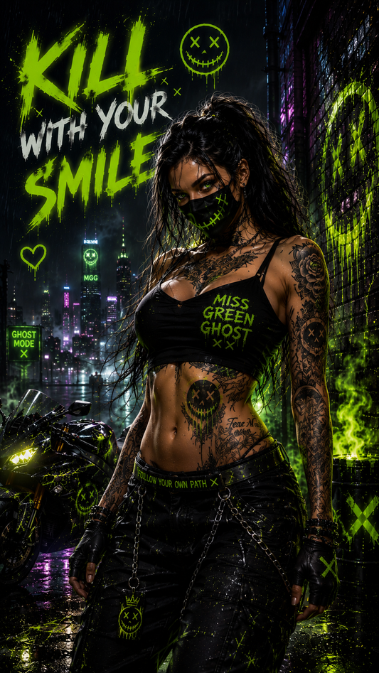 MISS GREEN GHOST - KILL WITH YOUR SMILE EDITION (Wallpapers)